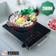 Portable Infrared Ceramic Cooktop 2800W Countertop Burner with Dual Heating Rings No EM Radiation Portable Infrared Ceramic Cooktop 2800W Countertop Burner with Dual Heating Rings No EM Radiation